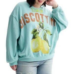 Threads of Luxx Lemon Biscottini Fleece Pullover